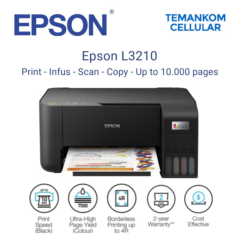 Jual Printer Epson L3210 Print Scan Copy Infus All In One Garansi Resmi Shopee Indonesia 9781