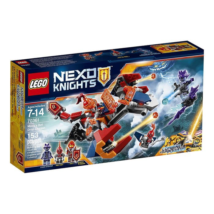 Jual Lego 70361 Nexo Knights - Macy's Bot Drop Dragon | Shopee Indonesia