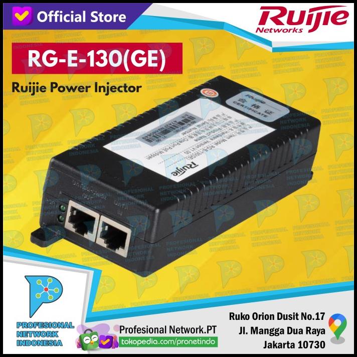 Jual Ruijie Rg-E-130(Ge) Power Injector / Poe Adapter Rg-E-130 (Ge ...