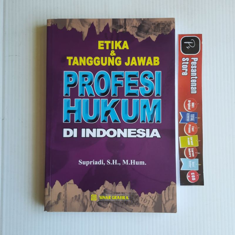 Jual BUKU ORIGINAL ETIKA DAN TANGGUNG JAWAB PROFESI HUKUM DI INDONESIA ...