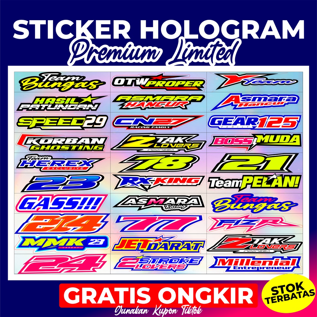 Jual STIKER PREMIUM V2 | Shopee Indonesia