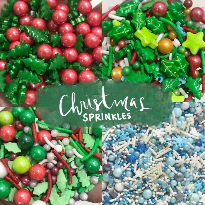 Jual ANEKA CHRISTMAS SPRINKLES 100 GR - SPRINKLE NATAL DEKORASI HIASAN ...