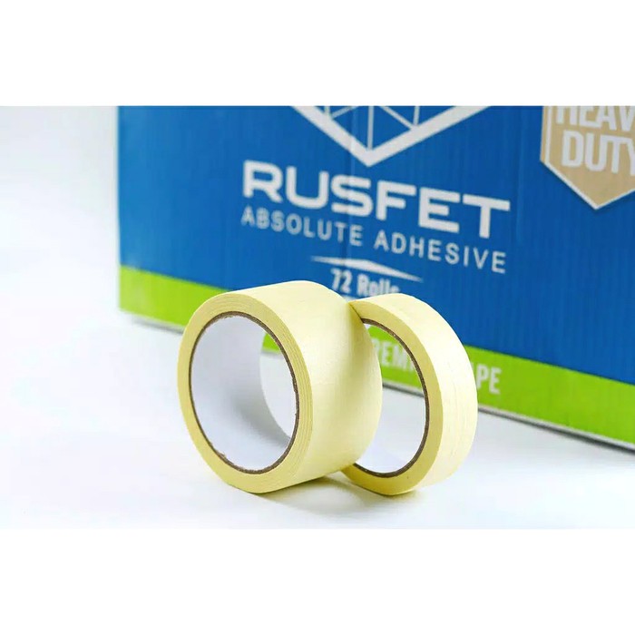 Jual Lakban Kertas Rusfet uk 48mm x 21m RUSFET MASKING TAPE, LAKBAN ...