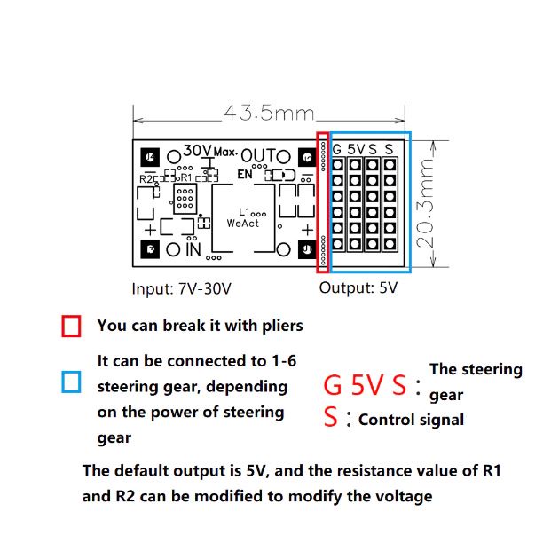 Jual SY8205 MP2482 5V 5A Step Down Buck Converter UBEC FIXED OUT 6 CH ...