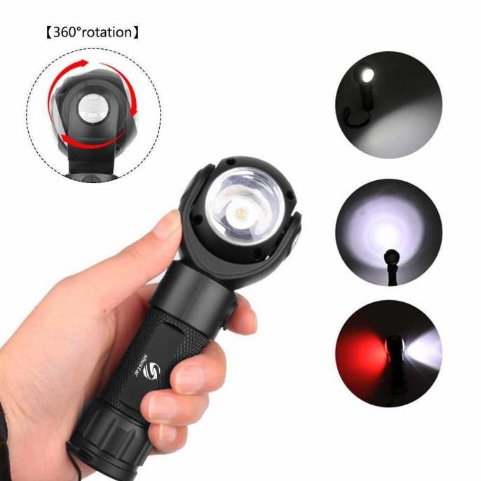 Jual Albinaly Senter LED 360 Degree Rotating Head T6+COB LED - TG-S200 ...