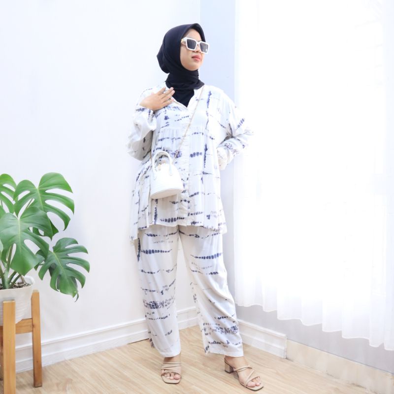 Jual Setelan Tie Dye Setelan Wanita One Set Wanita Baju Menyusui One