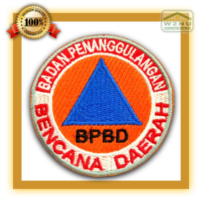 Jual Bedge Bet Atribut Logo Bordir Emblem Bpbd Badan Penanggulangan