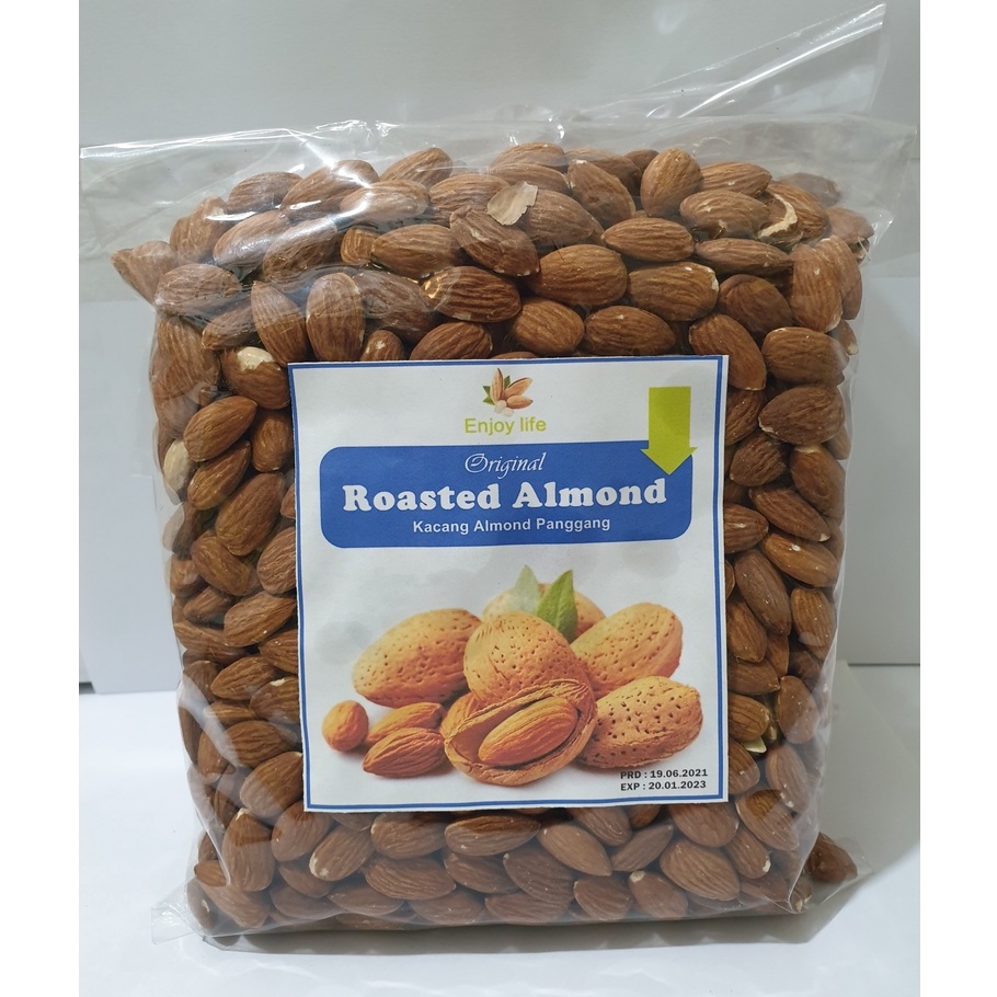 Jual Kacang Almond Kupas Panggang 1kg Kacang Almond Kupas Panggang