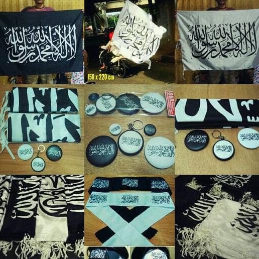 Jual Bendera (Paket 1A) Panji Islam Rasulullah Tauhid Ar Rayah | Shopee ...