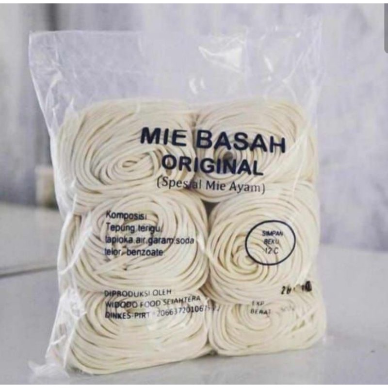 Jual Mie Ayam Mie Basah Original 500 Gram Isi 6 Pcs Shopee Indonesia