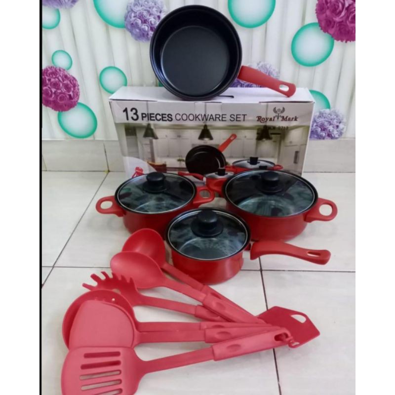 Jual Cookware set Royal Mark 13pcs/Panci set isi 13 pcs Shopee Indonesia
