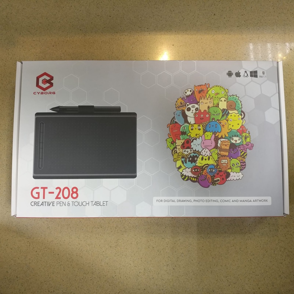 Jual Graphic Tablet CYBORG GT-208 Digital Drawing for PC Laptop ...