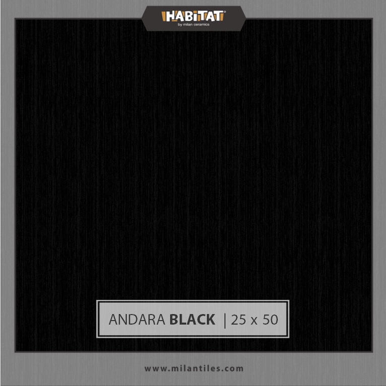 Jual Milantiles Habitat Andara Black X Cm Keramik Dinding Glossy Shopee Indonesia