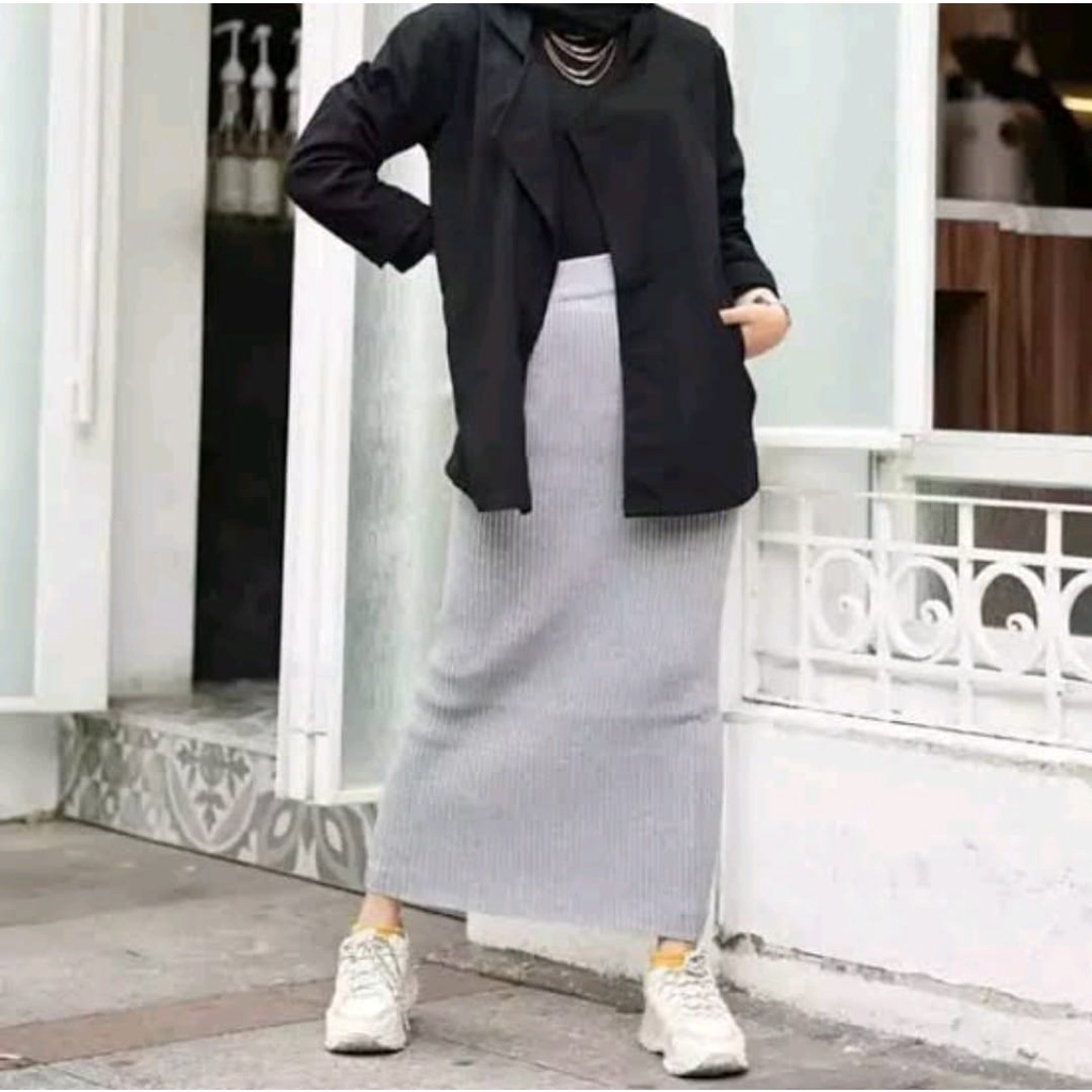Jual VK__ store ROK SPAN RAJUT PANJANG | ROK PREMIUM RAJUT | SPAN ROK ...