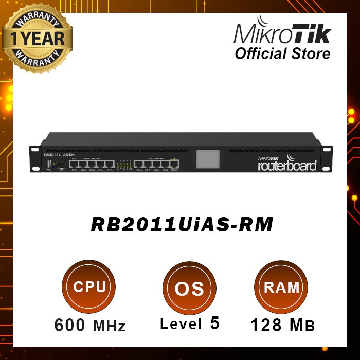 Jual MikroTik Router Board RB2011UiAS-RM 1 Unit | Shopee Indonesia