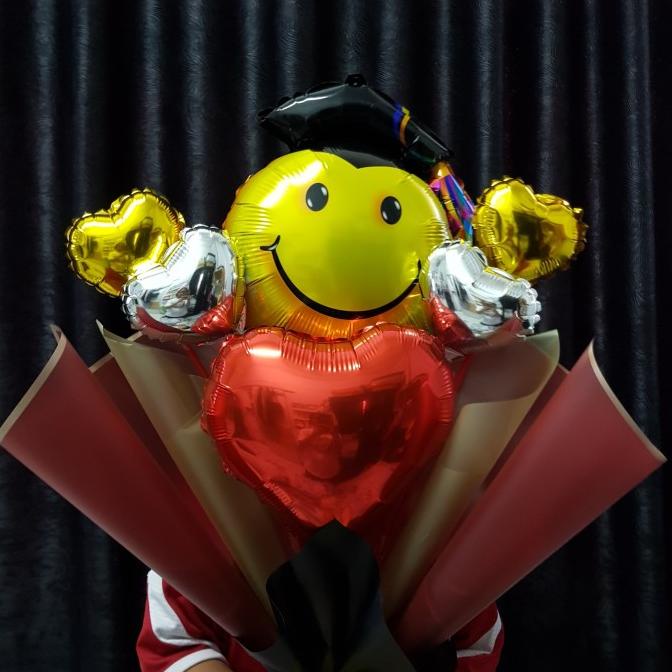 Jual BALON GRADUATION/ BOUQUET BALLOON/ BUKET PARCEL BALON/ KADO WISUDA ...