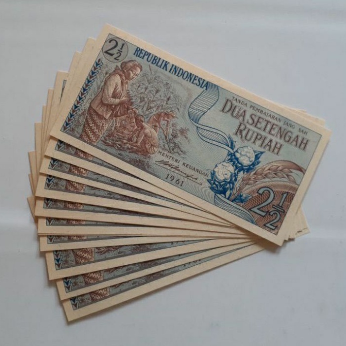 Jual Uang kuno dua setengah rupiah sandang pangan 1961 | Shopee Indonesia