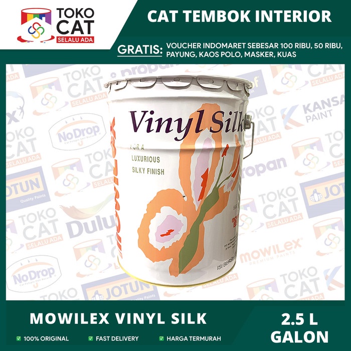 Jual Cat Tembok Interior Premium Mowilex Vinyl Silk Warna Putih 25 L Galon Shopee Indonesia 3649