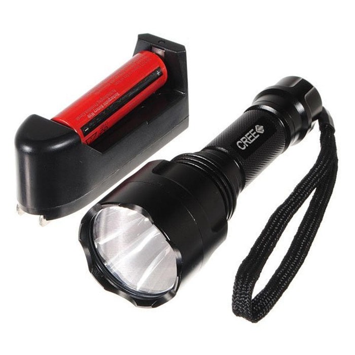 Jual 1 PAKET Senter LED Police Swat C8 Flashlight Waterproof Q5 3800 ...