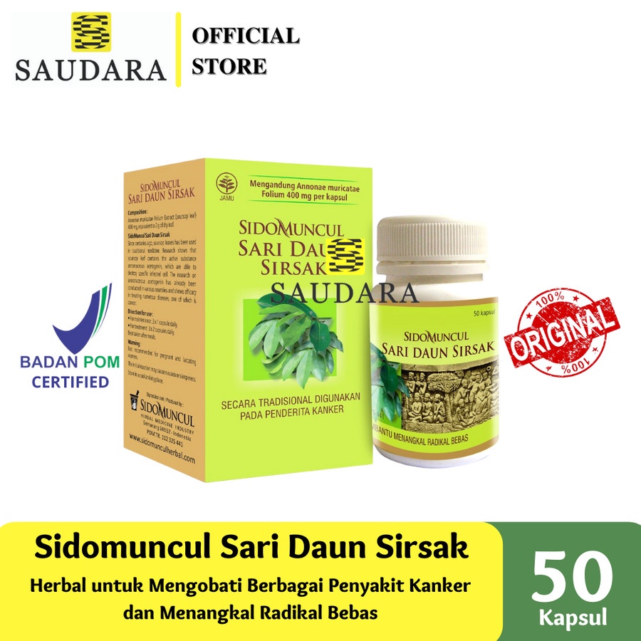 Jual Sidomuncul Sari Daun Sirsak 50 Kapsul Shopee Indonesia 6553