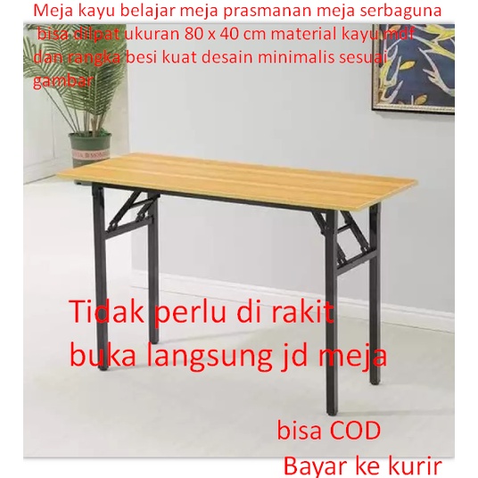 Jual Meja kayu belajar meja prasmanan meja serbaguna bisa dilpat ukuran