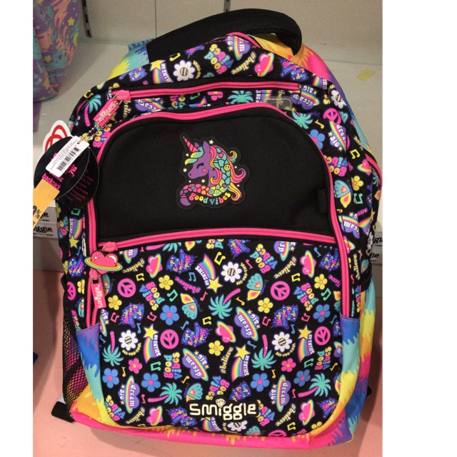 SALE 40 SMIGGLE ORIGINAL Unicorn Good Vibes Rainbow Backpack Ransel Sekolah