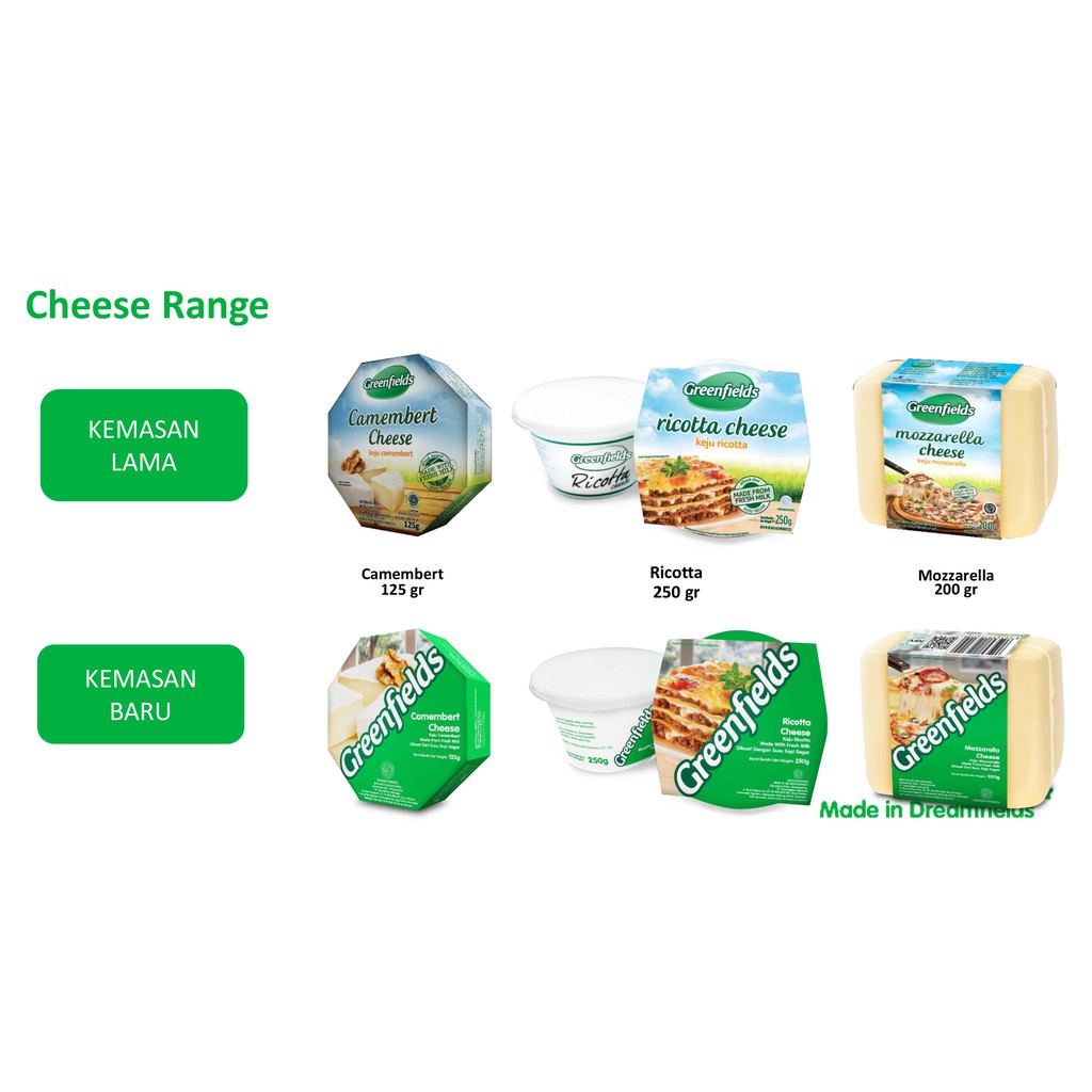 Jual KEJU RICCOTA CHESE GREENFIELDS 250 GRAM | Shopee Indonesia