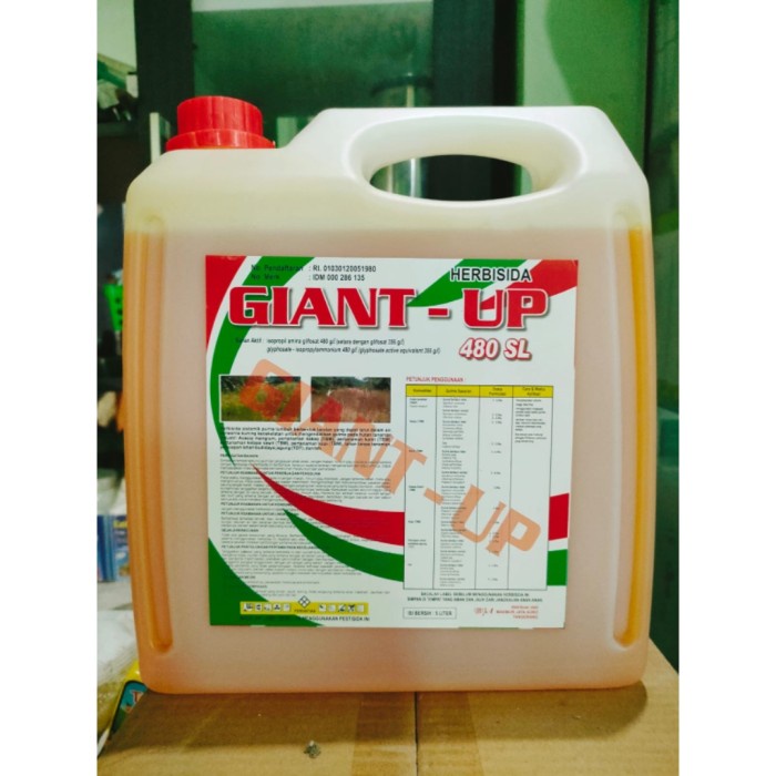 Jual Herbisida Giant Up Kemasan 5liter Mati Sampai Ke Akar 480 Sl Mati