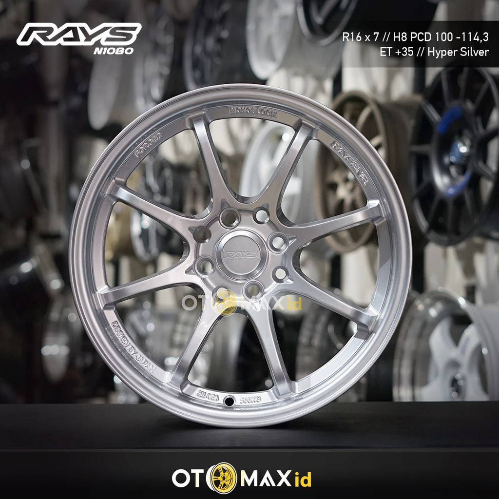 Jual Velg Mobil Rays Ring 16 Hyper Silver | Shopee Indonesia