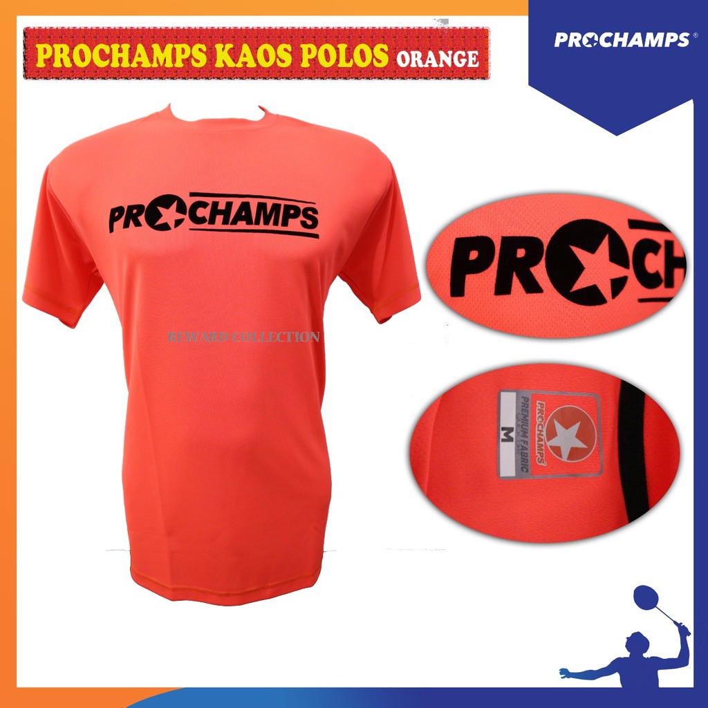 Jual Prochamps Kaos Badminton Biru Muda Shopee Indonesia