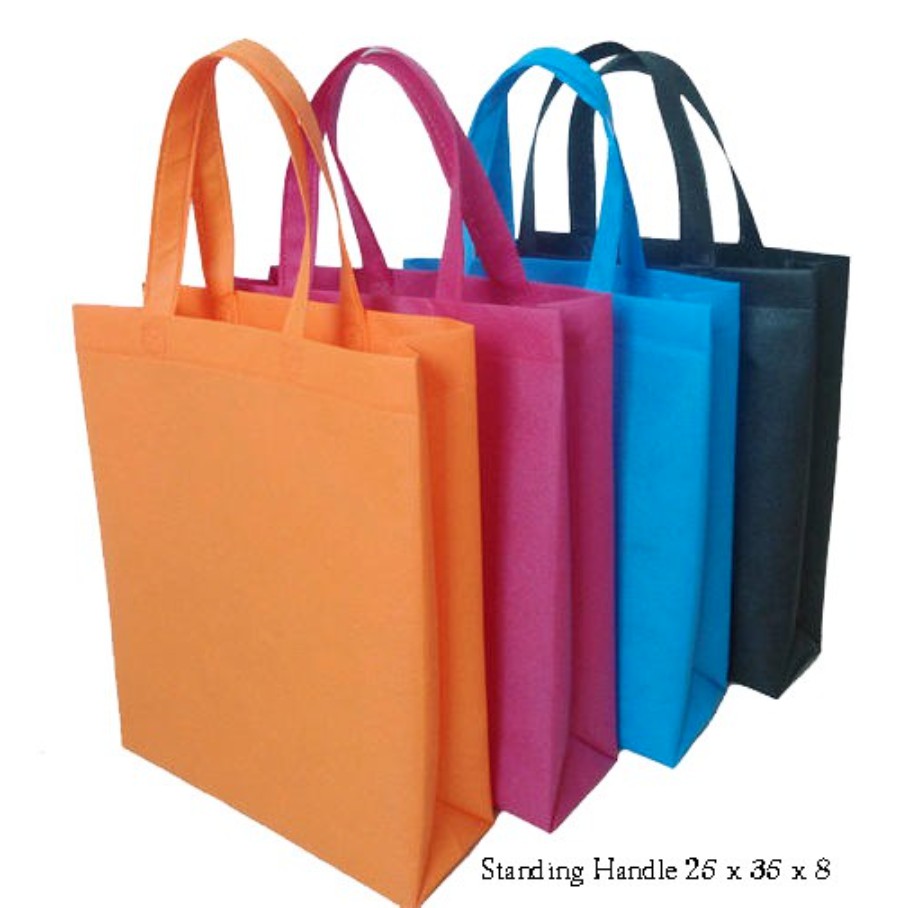 Jual Tas Spunbond Handle Uk 25x35 / Goodie Bag / Tas Kain Kantong Polos ...