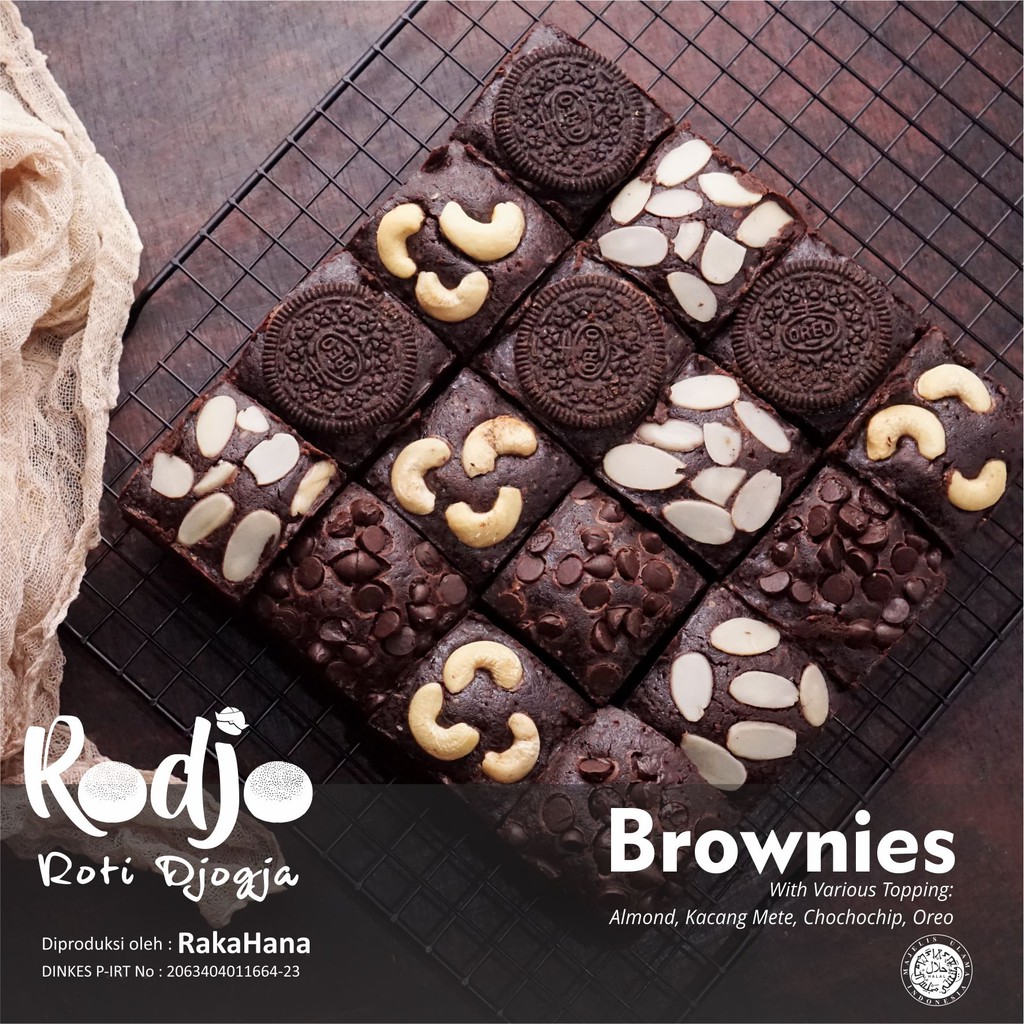 Jual Brownies Panggang Aneka Topping Premium Murah Dan Berkualitas Kue Brownies Makanan Sehat