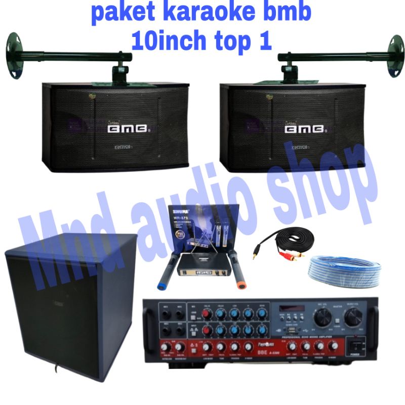 Jual Paket Sound System Karaoke BMB 10inch ( Bass 1 Top) | Shopee Indonesia