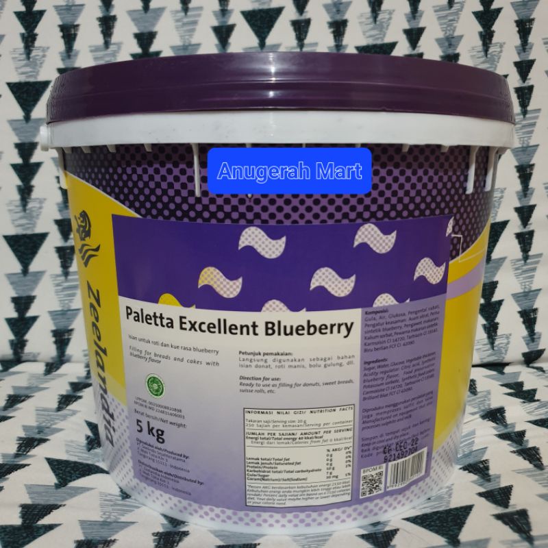 Jual Paletta Excellent Blueberry Zeelandia / Selai Blueberry 5kg ...