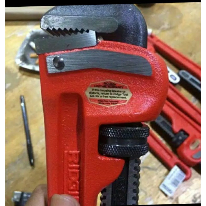 Jual Promo Kunci Pipa RIDGID Pipe Wrench 24 Inch Steel Handle Kunci ...