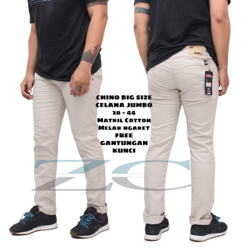 Jual Celana Chino Big Size Pria Jumbo Celana Chinos Pria Panjang