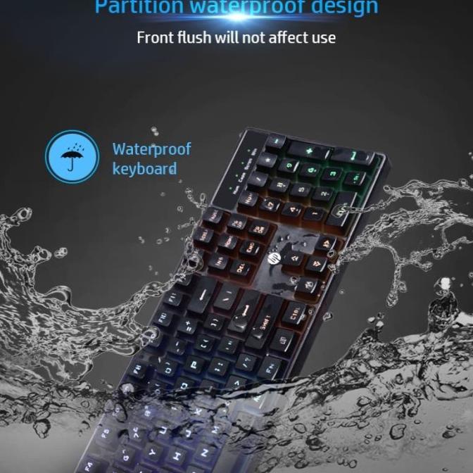 Jual KEYBOARD GAMING / GAMING KEYBOARD HP K300 RGB MEMBRANE KEYBOARD