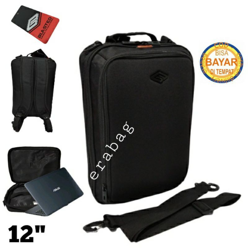 Jual TAS BLASTED MULTIFUNGSI RANSEL BACKPACK LAPTOP 12 INCHI 6059 HITAM ...