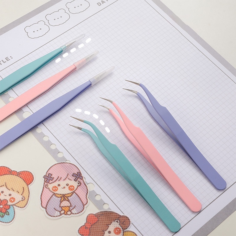Jual Tweezer Sticker Pinset Bengkok Pinset Lurus Pinset Lengkung Gundam ...