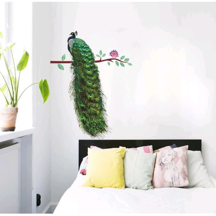 Jual Stiker Dinding / Stiker Kaca / Wall Sticker (Burung Merak Ekor ...