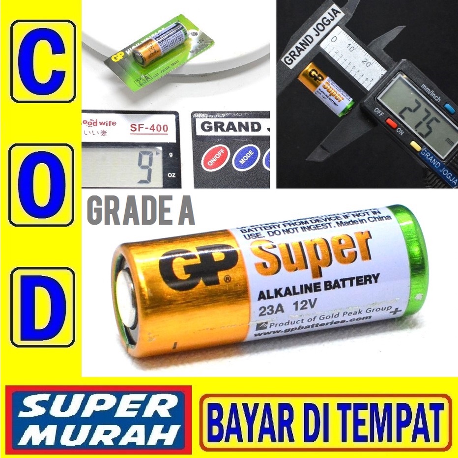 Jual Baterai 23a Kemasan Pres 12v Batre Alkaline Remot Remote Bell Bel ...