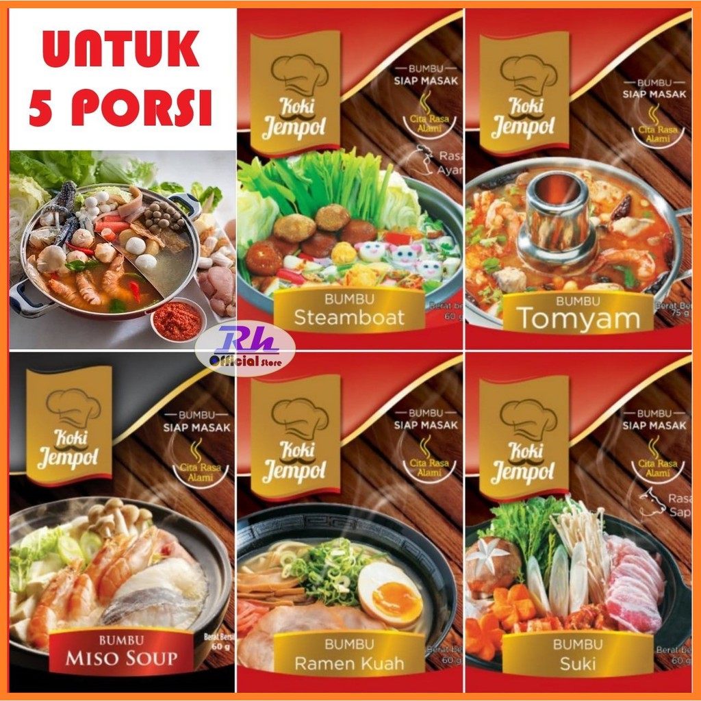 Jual Bumbu Instan Bumbu Koki Jempol Steamboat Suki Tomyam Ramen