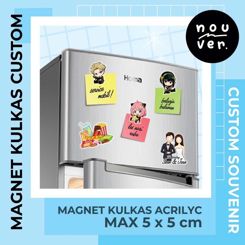 Jual MAGNET KULKAS FRIDGE MAGNET AKRILIK CUSTOM | Shopee Indonesia