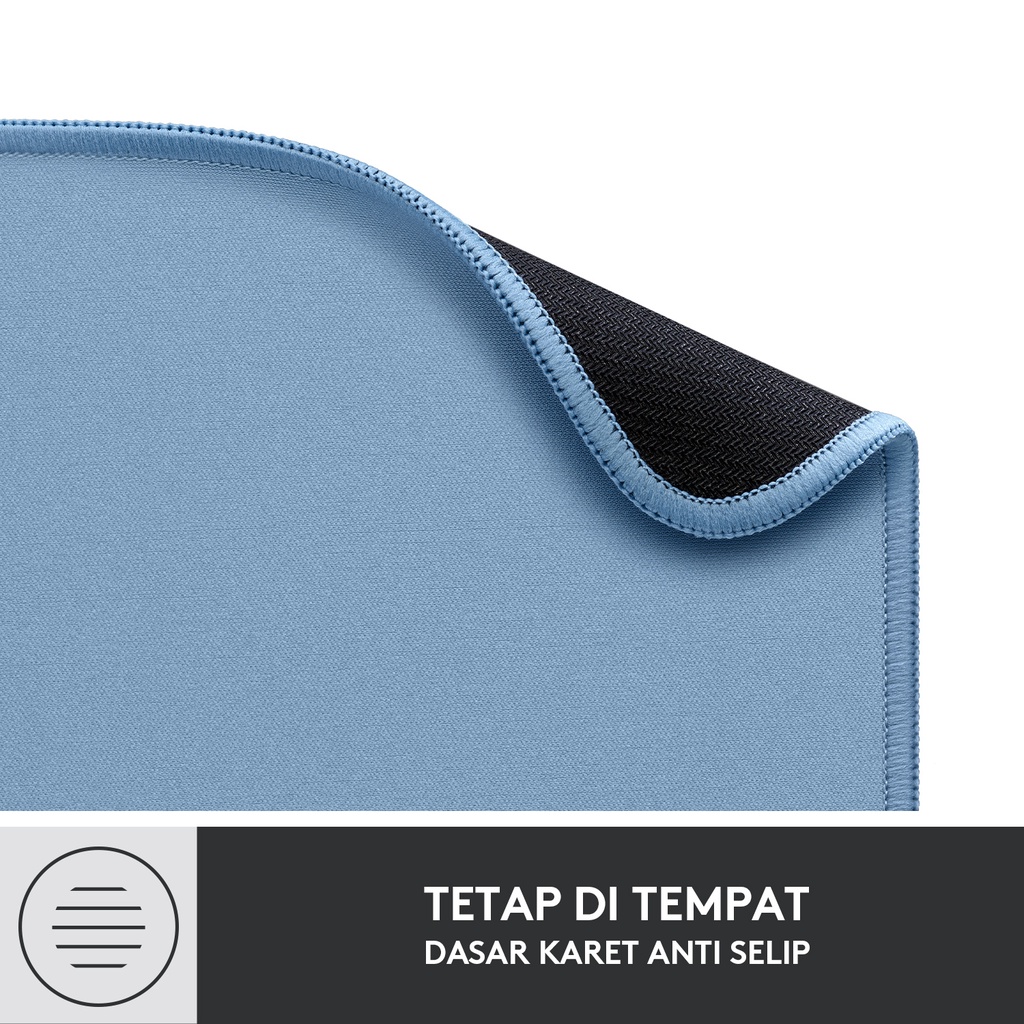 Logitech Mouse Pad Studio Series Alas Polos, Anti-Slip - Blue Grey (5)