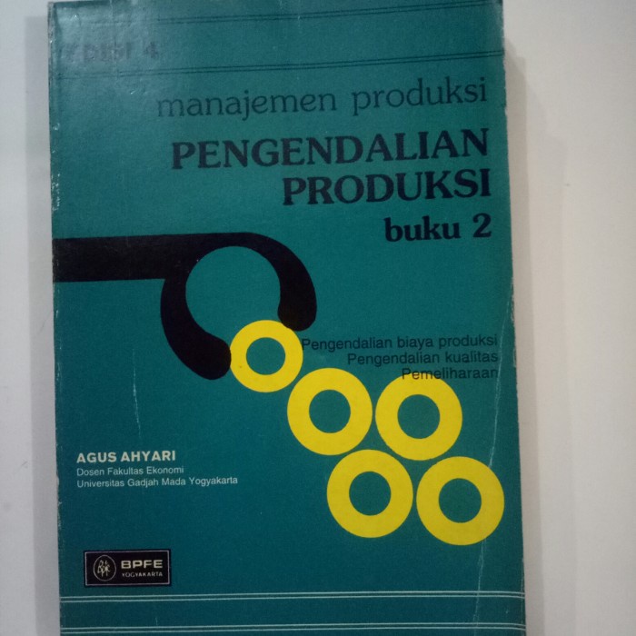 Jual ORI Manajemen Produksi Pengendalian Produksi Buku 2 Edisi 4 Agus ...