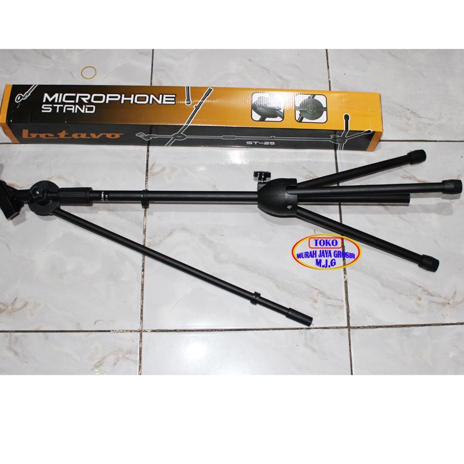 Jual Lqxv 96 Stand Mic Betavo St 25 Standing Mik Microphone Up Down Multi Body Besi Tiang 6538