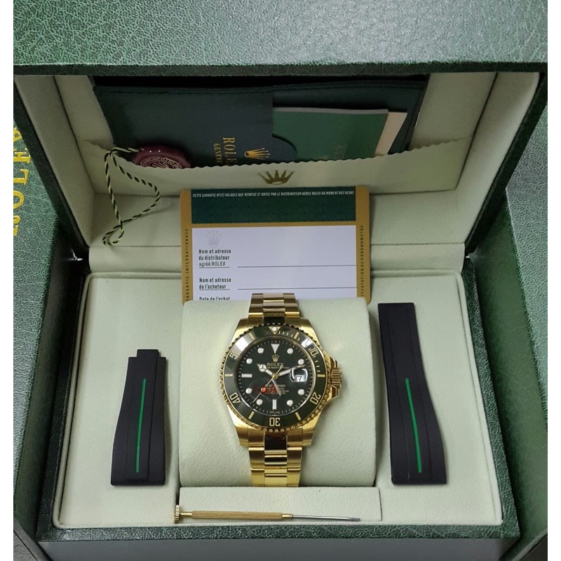 Jual Jam Tangan Pria Submariner Rolex Gold 44mm Premium Aaa+ Fullset ...