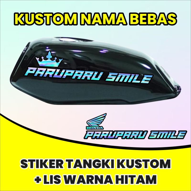 Jual Stiker Tangki Custom Hologram Herex Cb Gl Helikopter Dan Motor