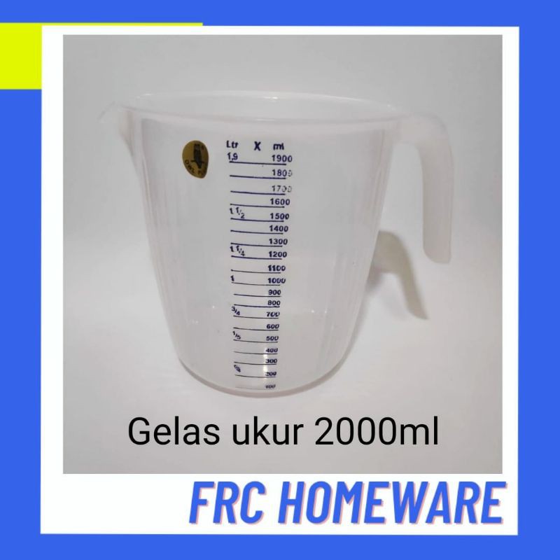 Jual Gelas Ukur 2000 Ml Owl Gelas Takar Plastik 2 Liter Gelas Ukur 2 Liter Gelas Takar 1674