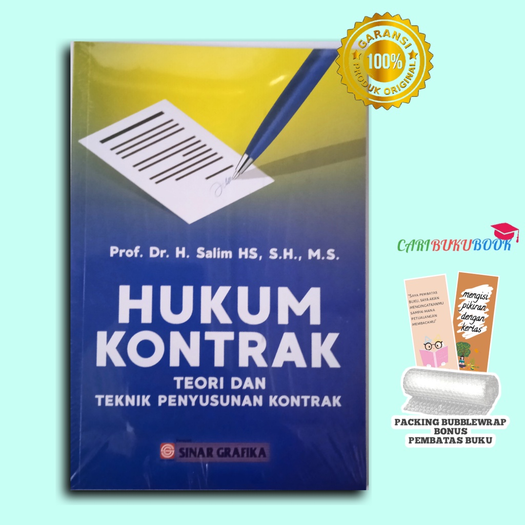 Jual Hukum Kontrak Teori Dan Teknik Penyusunan Kontrak - Salim HS ...